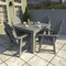 Highwood Usa Hamilton 5pc Square Outdoor Patio Furniture Dining Set AD-DNA44-CGE - alternate 2